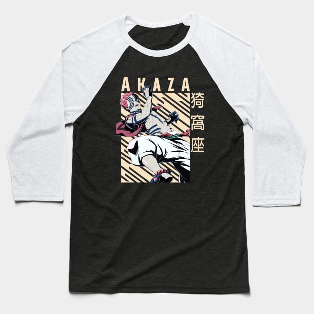 Akaza - Demon Slayer Baseball T-Shirt by Otaku Emporium